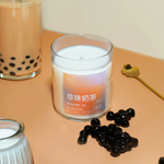 Boba Milk Tea Soy Wax Candle | Bubble Tea Scented - ArtketGoods