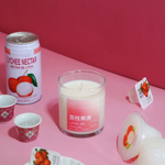 Lychee Coconut Jelly Soy Wax Candle | Sweet Lychee Scented - ArtketGoods