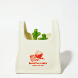 Essentials Only Plastic Bag Container Candle – Ceramic Grocery Bag Decor - ArtketGoods
