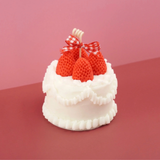 Retro Strawberry Cake Candle - ArtketGoods